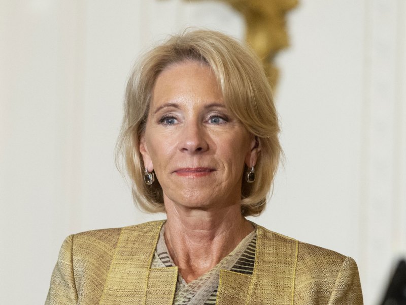 May 2, 2018, Washington D.C. — Education Secretary Betsy Devos at the Teacher of the Year ceremony at the White House.