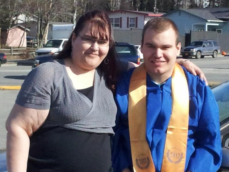 Michael McLaughlin and his mother, Michelle, at Michael’s 2013 graduation. Michelle McLaughlin said Michael’s education did not prepare him for college or career.